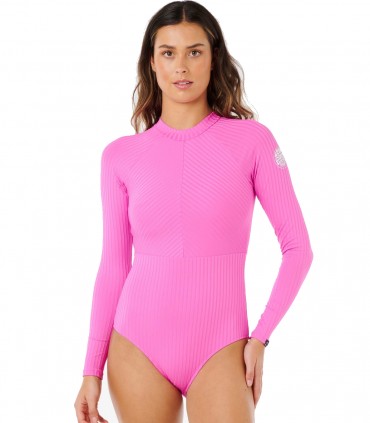 Купальник для серфінгу з рукавами рожевий Rip Curl та захистом UPF 50+