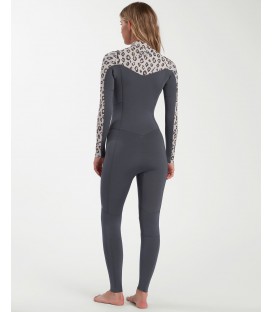 Billabong 5/4 мм женский леопардовый длинный гидрокостюм
