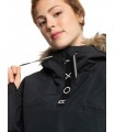 Жіноча куртка анорак для сноуборду Roxy чорна